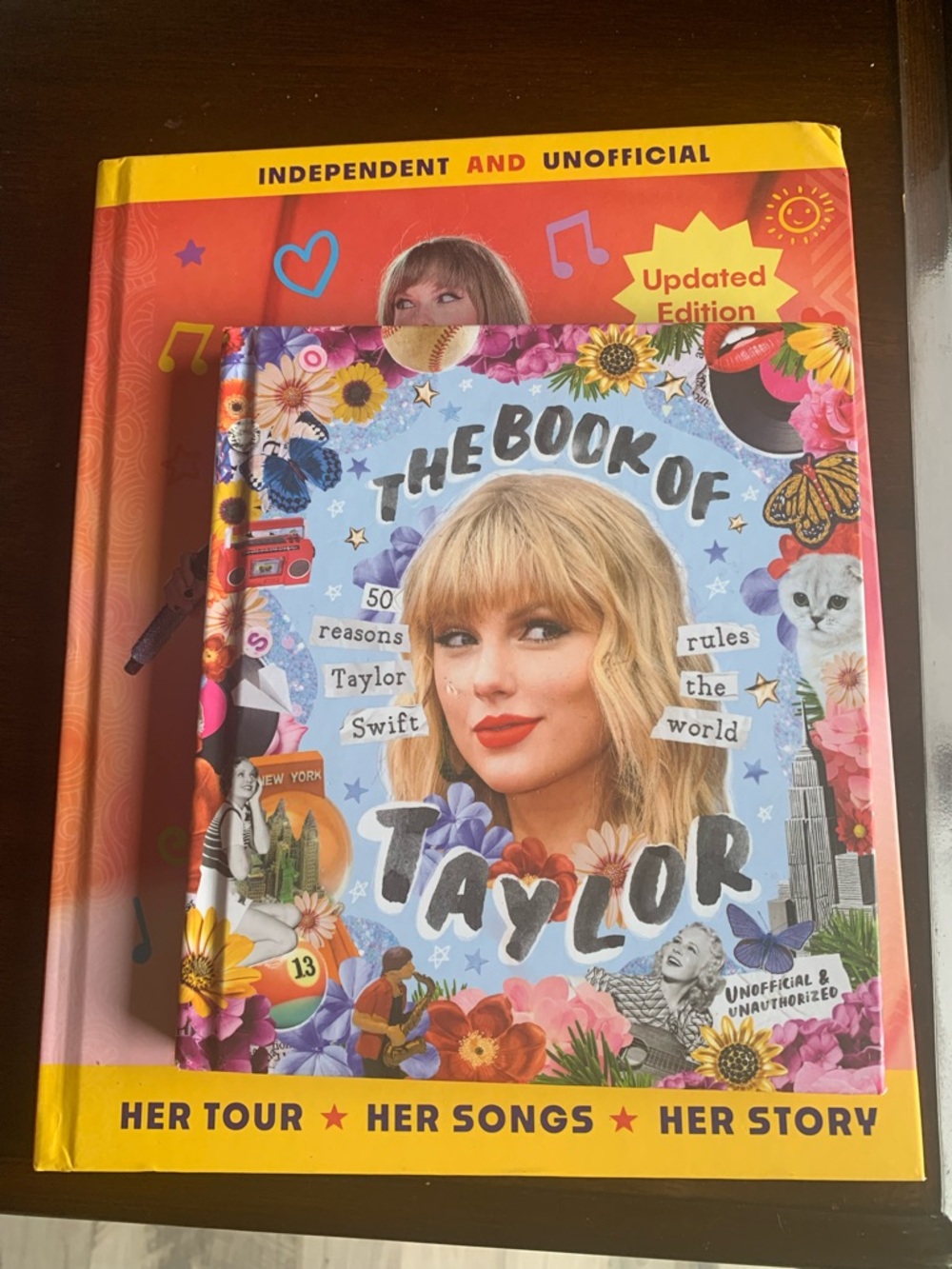 TWO Books-The Book of Taylor Hardcover Book - Multicolor NWT